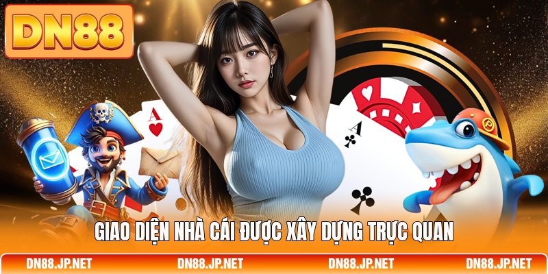 Giao diện nhà cái được xây dựng trực quan